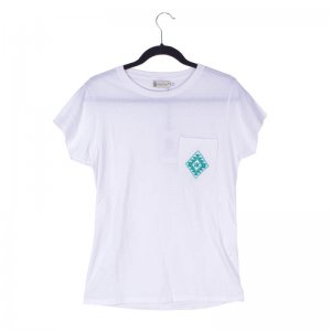 PLAYERA BROCADO CABALLERO - BLANCO