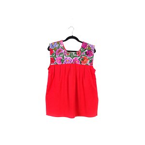 Blusa Nichim sin manga - base roja