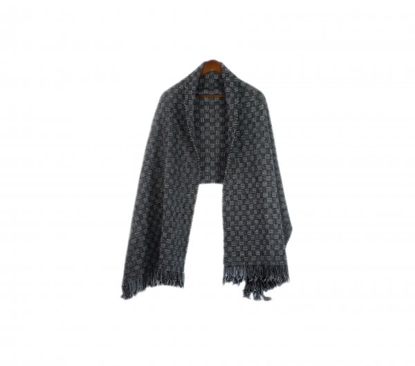 Rebozo líneas y cuadros