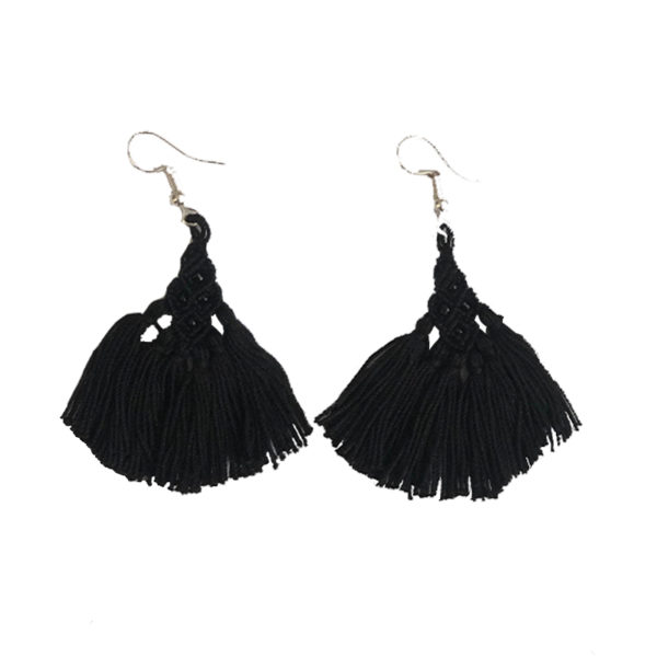 Arete macramé cuetzalan