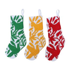 Bota Navideña Otomí- monocromático